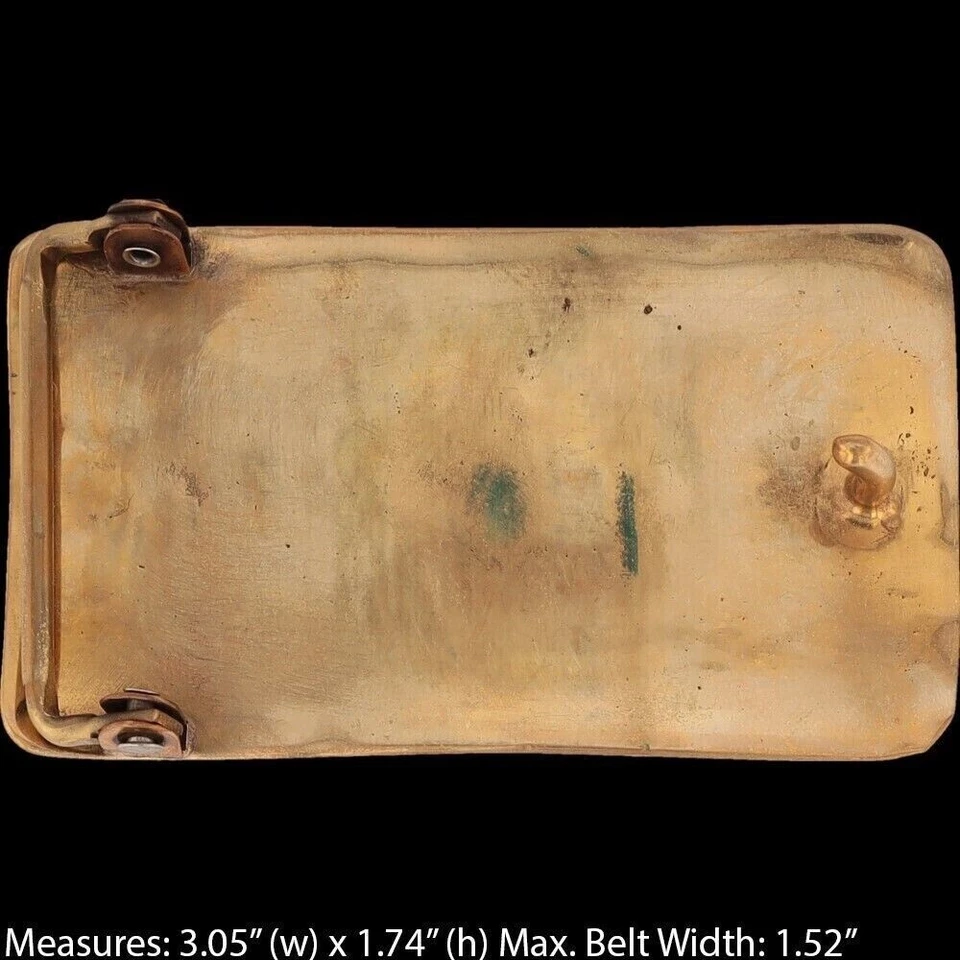 New Brass Buick Skylark GS Gran Sport Muscle Classic Car NOS Vtg Belt Buckle - Image 4 of 4