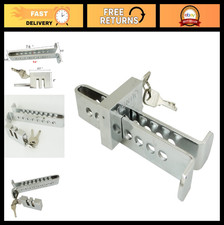 Stainless Steel Brake Lock - 8 Hole Pedal Security Device, Anti-Theft Protection