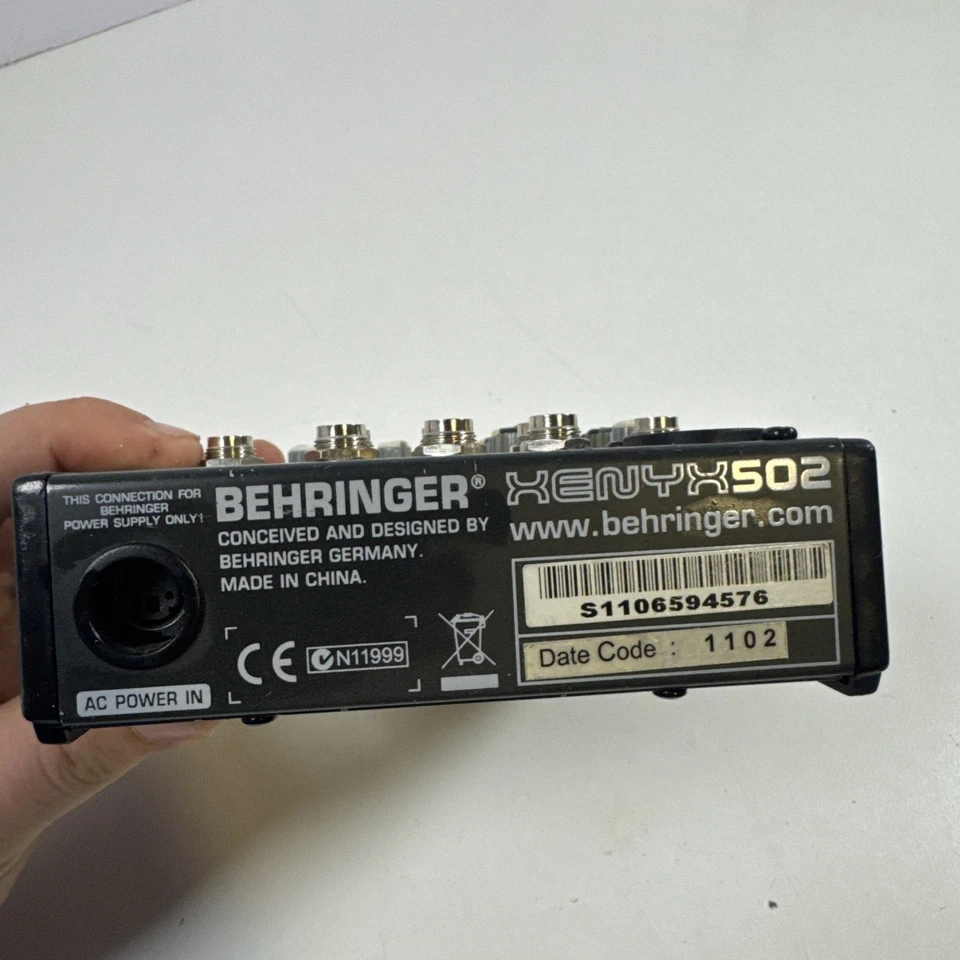Behringer XENYX 502 Premium 5 Input 2 Bus Mixer (No Power Supply) un Tested - Image 3 of 3