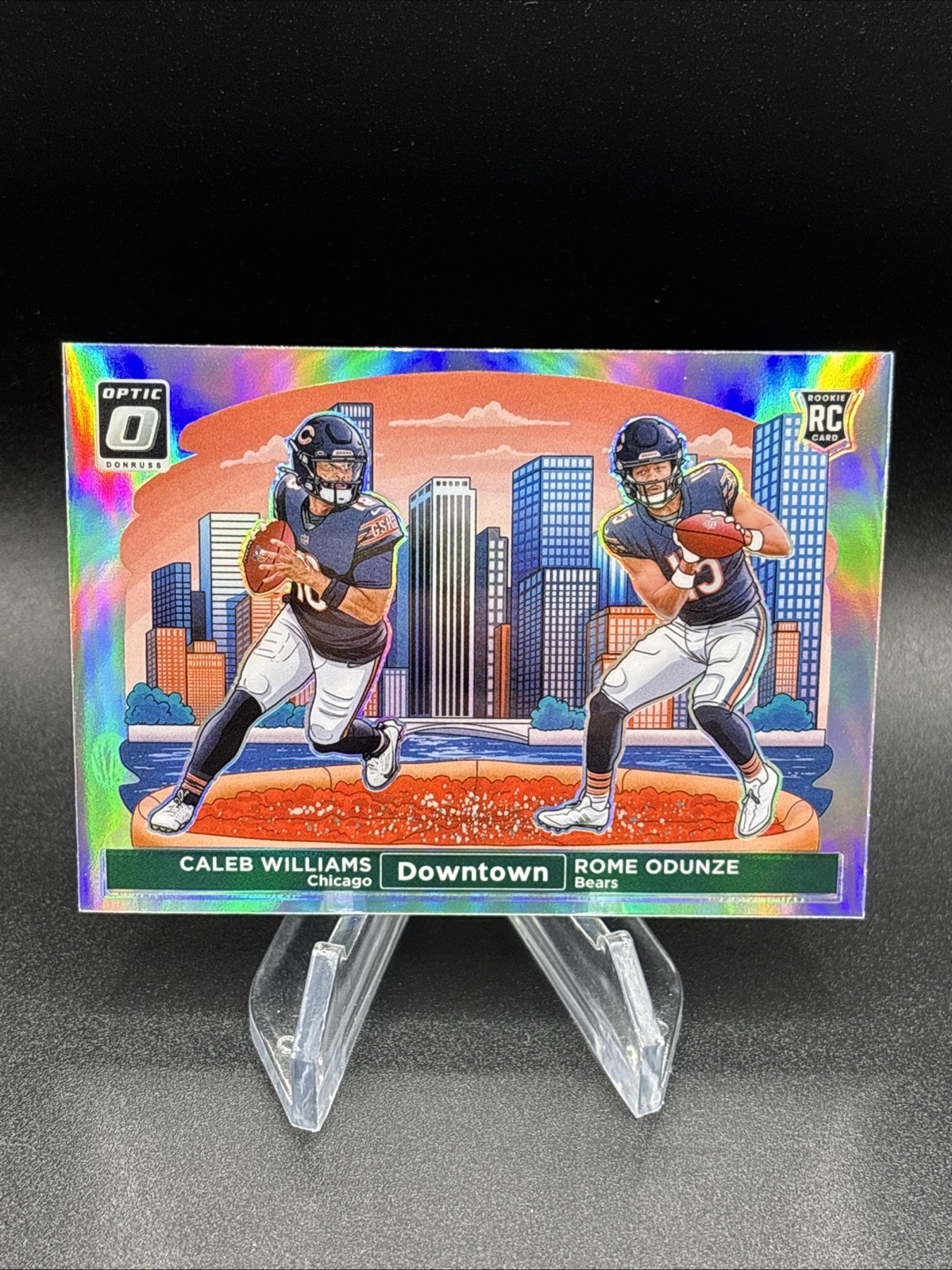 2024 Panini Donruss Optic - Downtown Duos Caleb Williams, Rome Odunze #10 (RC)