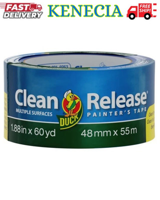 Duck Clean Release Blue Painter's Tape, 2-Inch (1.88-Inch x 60-Yard),Single Roll
