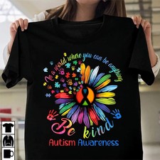 Autism Awareness Sunflower Comfort Tee Support Shirt Gift Idea