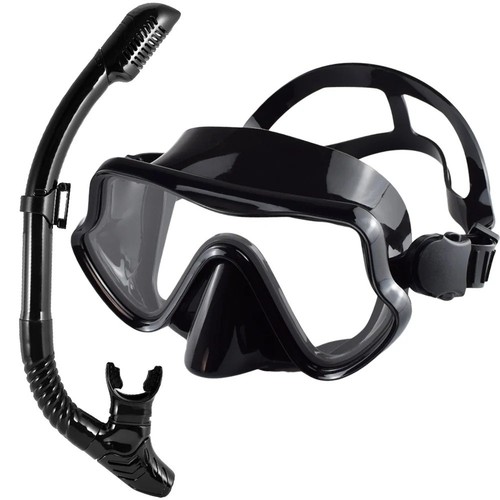 Máscara facial de snorkel para niños adultos conjunto completo de equipo de buceo antiniebla - Imagen 10 de 37