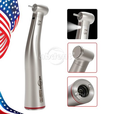 Abdent Dental 1:5 Increasing Electric Fiber Optic LED Contra Angle Handpiece
