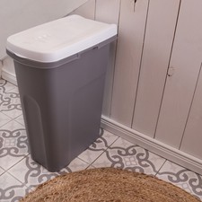 Mülleimer mit Deckel bunt 40 L Schmaler Eimer für Nischen Abfalleimer Recycling