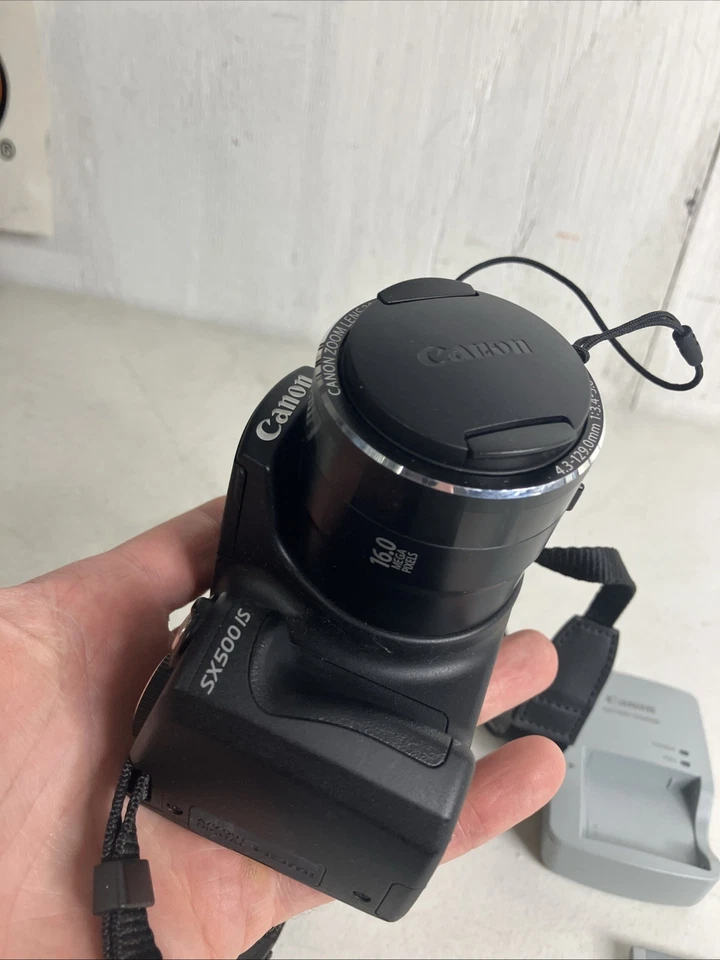 Cannon PowerShot SX500 IS 16.0MP Digital Camera Black Battery And Charger Tested - Image 3 of 4