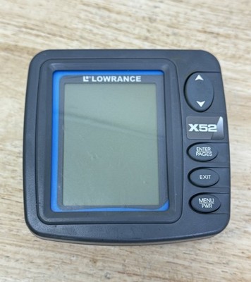 Lowrance X52 Depth Sounding Sonar Fish Finder Unit Only Untested