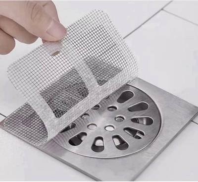 20 Stück Einweg Haarfänger für Duschgitter Duschabfluss Abdeckungen Sauber Wasserhahn