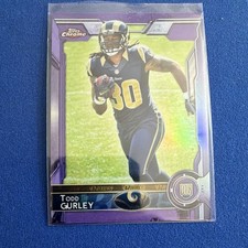 Topps 2015 Chrome Todd Gurley II St. Louis Rams #110 Rookie NFL Card. rookie card picture