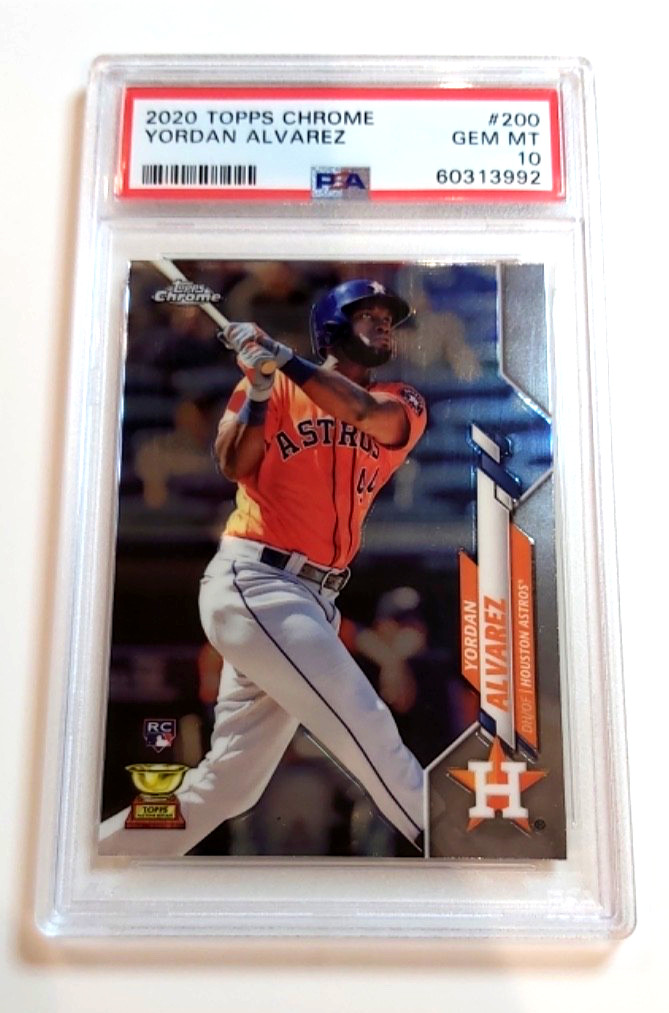 2020 Topps Chrome YORDAN ALVAREZ RC Rookie Cup Card #200 PSA 10 Gem Mint