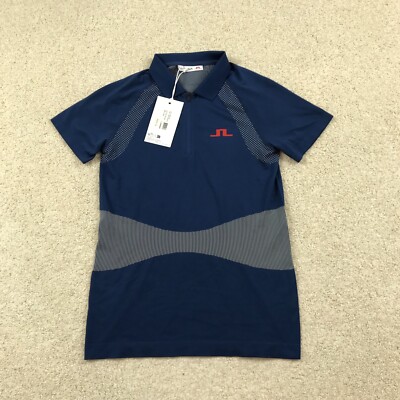 J Lindeberg Womens Polo Shirt Small USA Golf New Alizee Blue