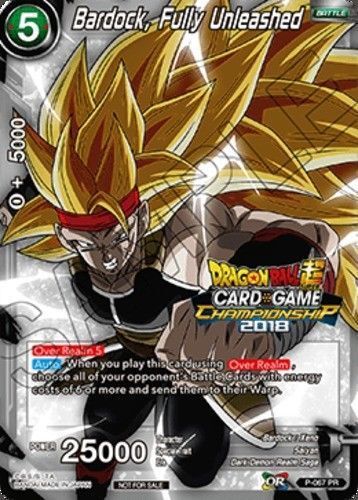 Dragon Ball Super Card Game Championship Promo BARDOCK FULLY UNLEASHED  P-067!