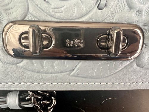 Coach Swagger 20 With Tea Rose Tooling In Sky Blue Leather - Picture 2 of 8