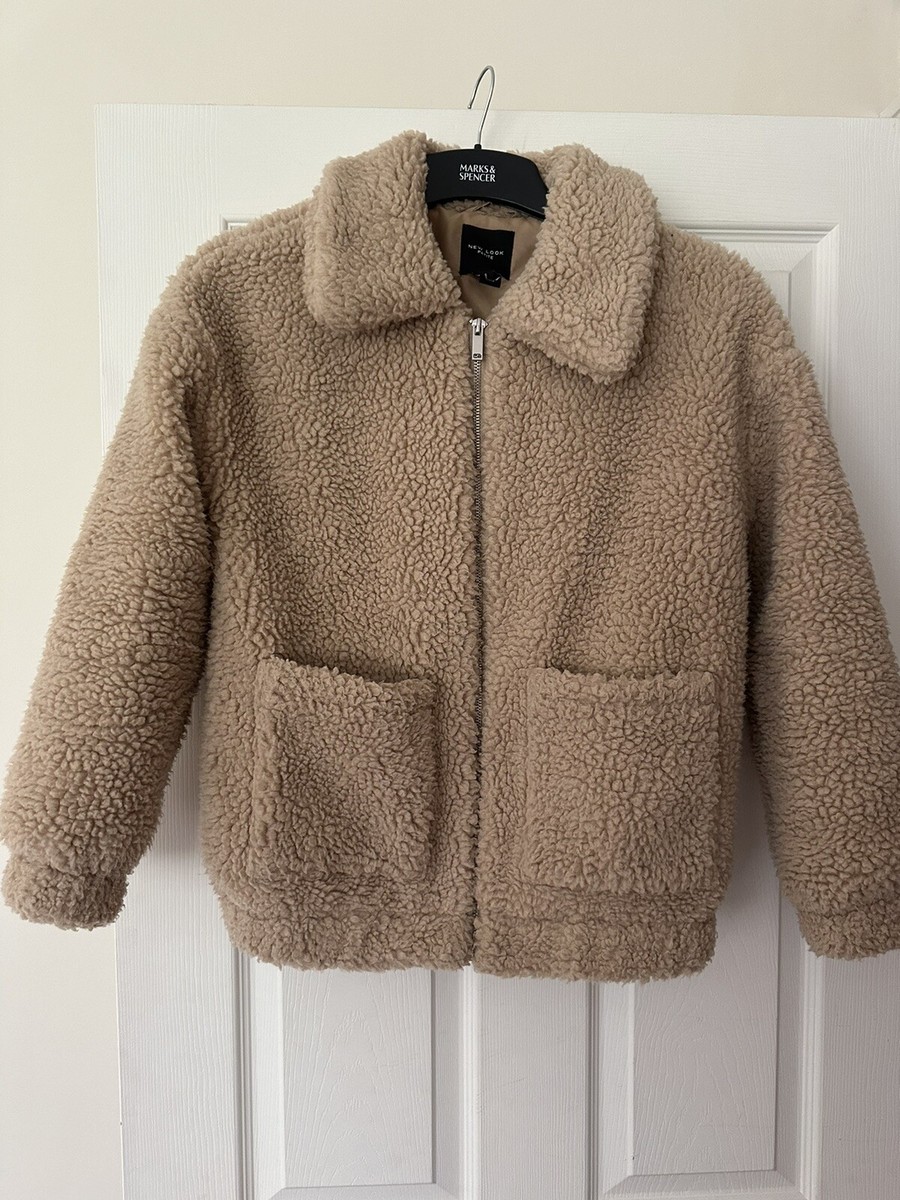NEW LOOK LADIES TEDDY JACKET COAT PETITE SIZE SMALL