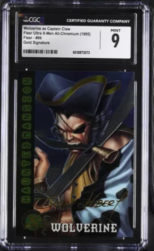 1995 Fleer Ultra X-Men All-Chromium Gold Signature Wolverine #99 CGC 9 MINT