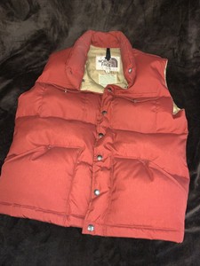 The North Face Vintage Brown Label Mens Down Puffer Vest Snap Buttons Usa Mens S Ebay