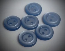 5/8" 2-Hole Light Blue Craft/Clothing Buttons