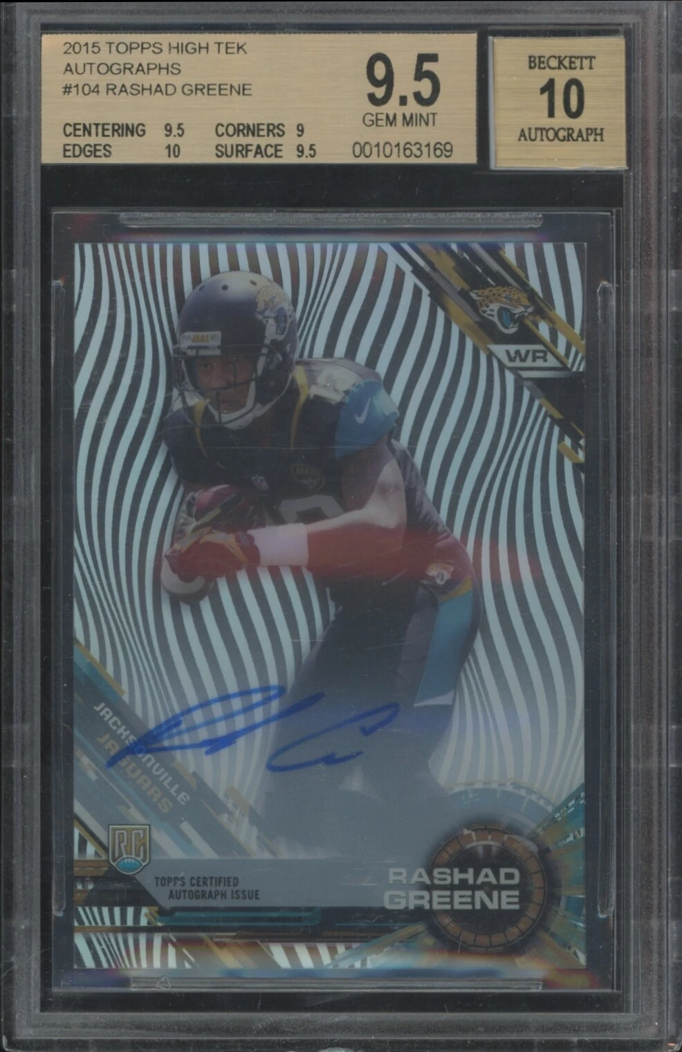 Rashad Greene Topps High Tek #104 Autograph