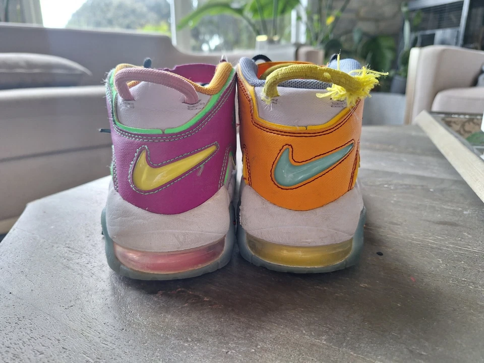 Nike Air More Uptempo (GS) APENAS UVA/PIEL NARANJA DH0624-500 Juvenil Talla 5Y Foto 4 de 4