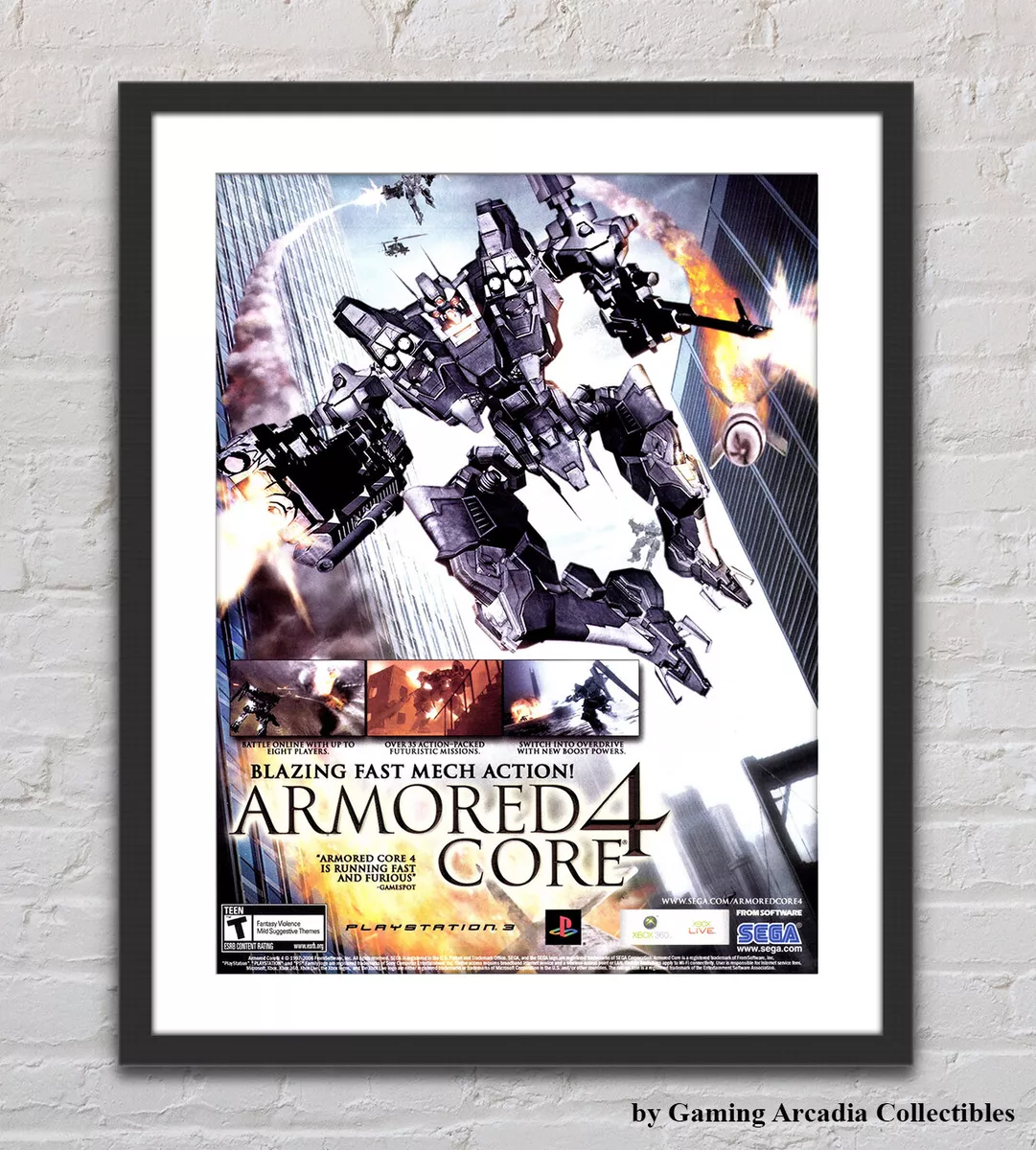 Armored Core 4 - Ps3 - Cover Ver. 2 Poster for Sale by Mecha-Art