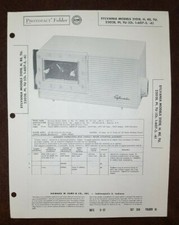 Set 359 Folder 16 Sams Photofact Rare Vintage Sylvania