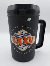 22oz Betras Superbowl 35 XXXV Thermo Insulated Cup Mug January 28 2001