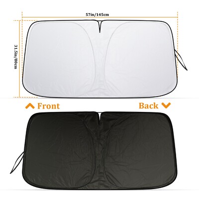 For Toyota 57*31.5'' Car Windshield Sun Shade Shield Visor Foldable UV Heat Block