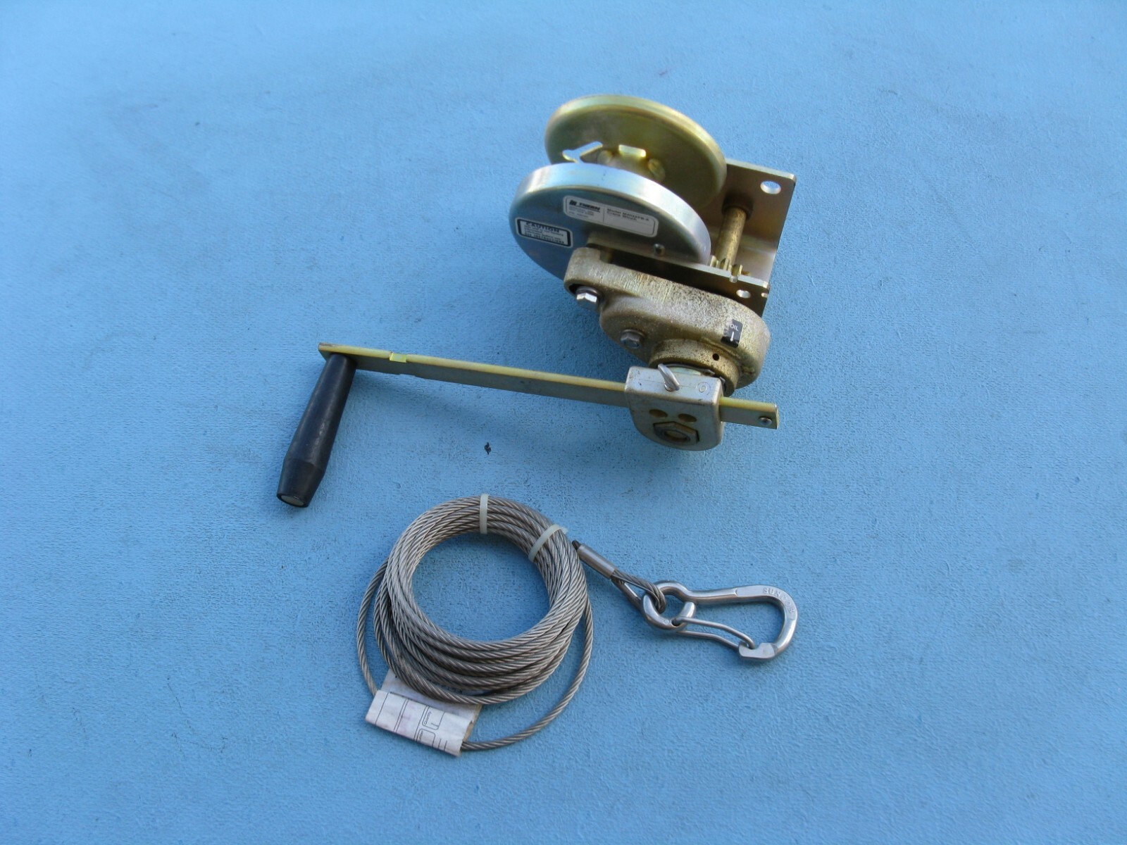 THERN GEAR HAND CRANE WINCH & CABLE M4022PB-K M4022PBK