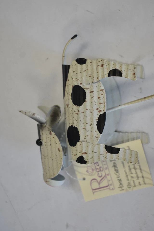 Lote de 2 Regales Arte y Regalo Césped Jardín Ornamento Vaca Granero Planta Pick 16" 12786 Foto 3 de 4