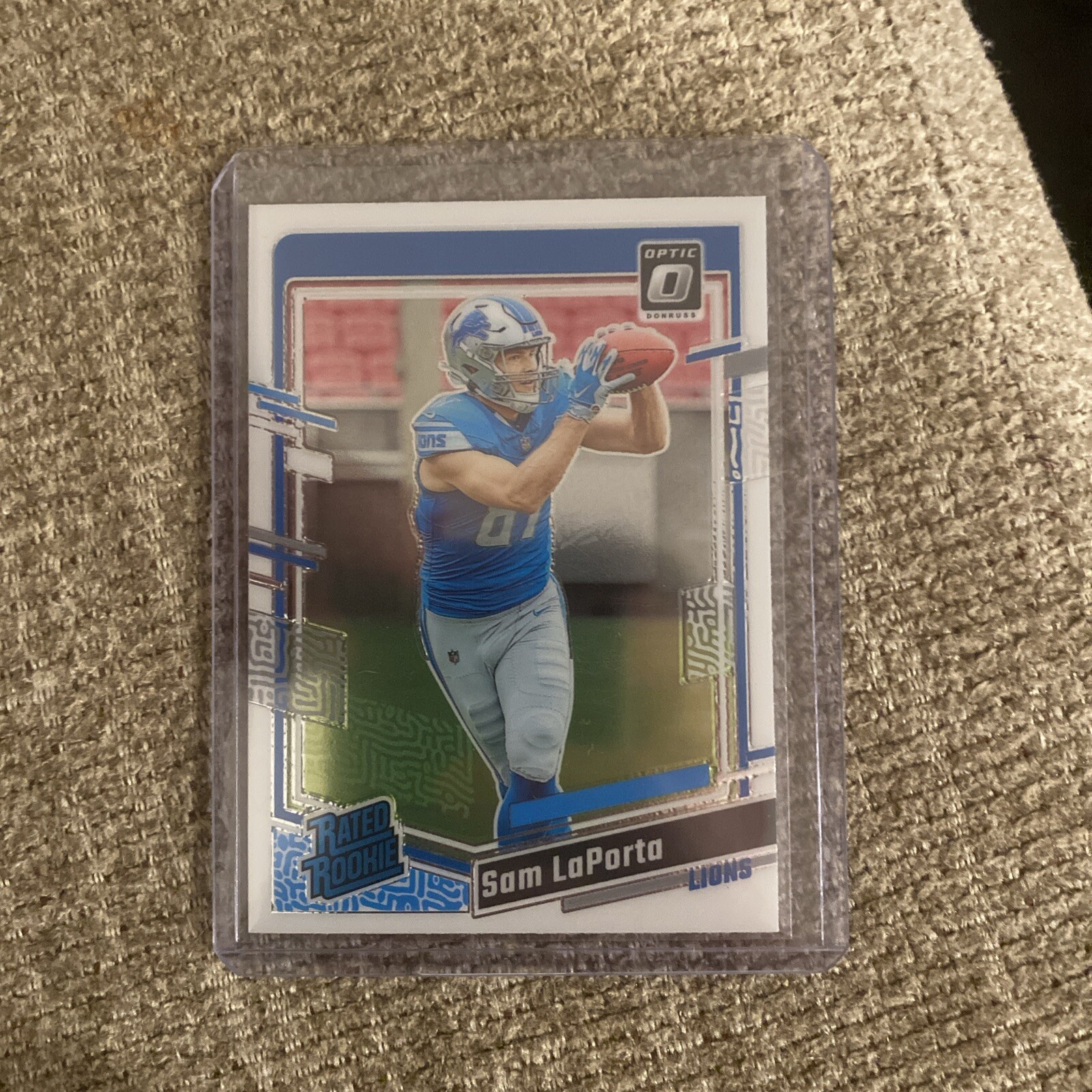 2023 Panini Optic Sam LaPorta Purple Shock RC #237 Lions