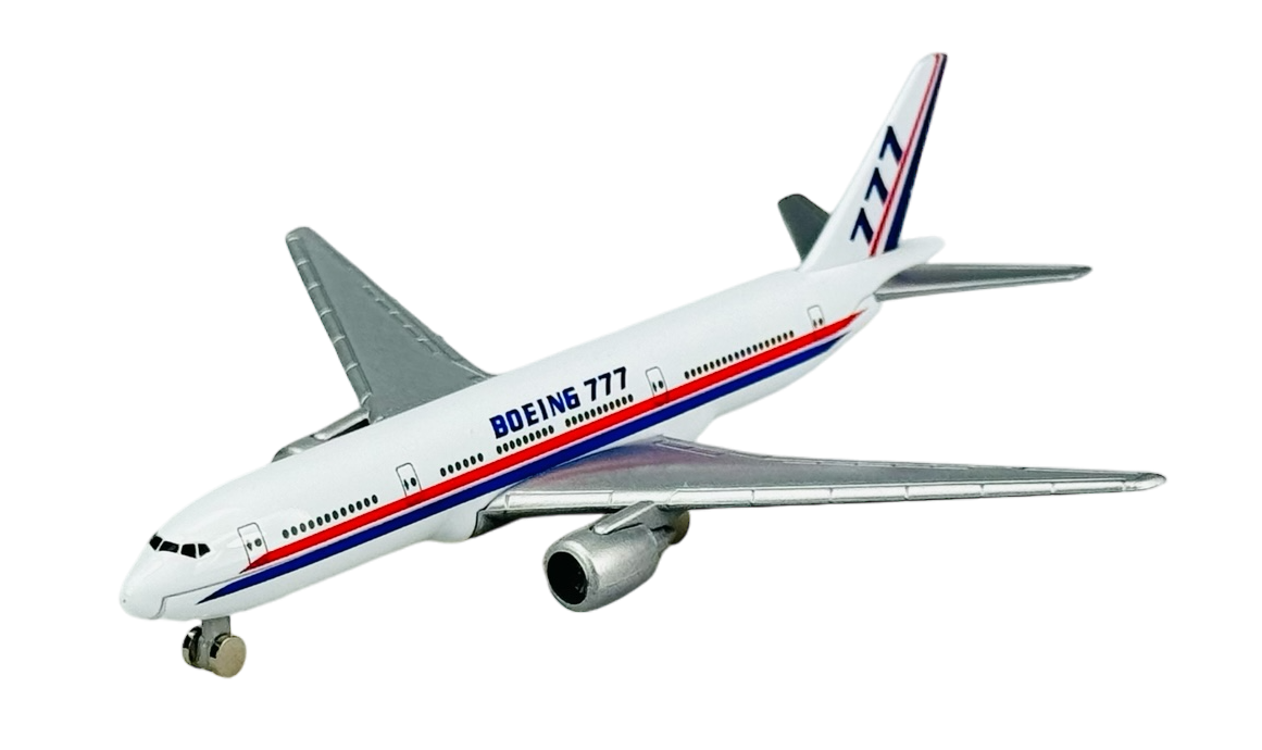 WELLY BOEING 777 DIE CAST METAL MODEL NEW IN BOX 13cm LONG PLANE  