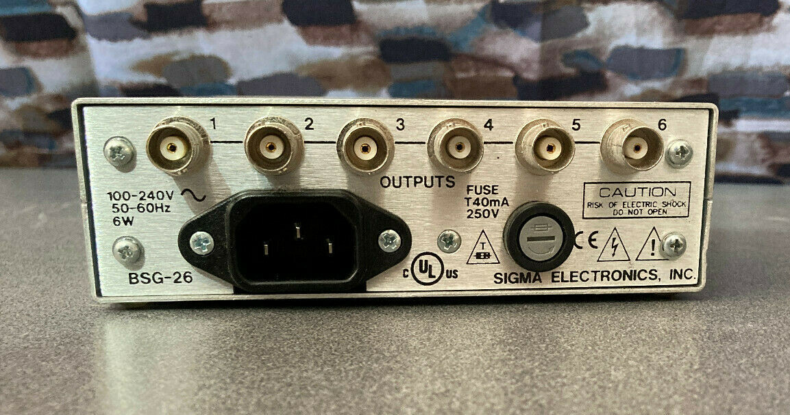 SIGMA STAND ALONE NTSC BLACK SIGNAL VIDEO GENERATOR BSG26N BSG-26N