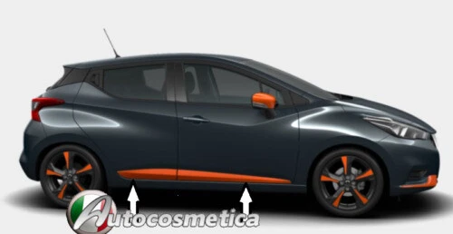 Orange Zierstreifen zum Auto-Tuning