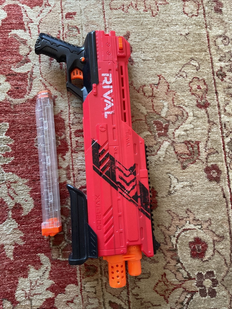 Hasbro Nerf Rival Zeus XVI-1200 Team Red Blaster Gun One Clip | eBay