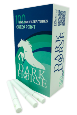 dark horse cigarette King Size Filter Tubes Copper Edition 500 DARK HORSE Green Point