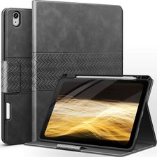 AUAUA iPad Case Pro 11", Air 5 4 10.9", 9 8 7 10.2" PU Leather Smart Cover Stand