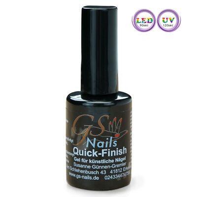 15ml GS-Nails Quick Finish OHNE Schwitzschicht Hochglanz Versiegelungs-Gel