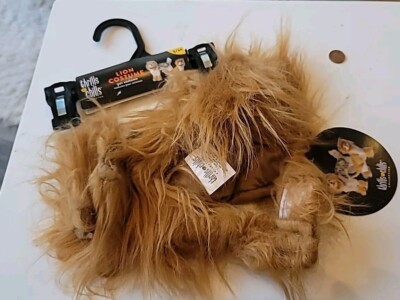 Thrills & Chills S/M Small Medium Lion Dog Halloween Costume Mane Paws NWT