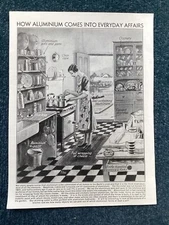 How Aluminium Comes Into Everyday Affairs,  Vintage Print
