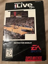 NBA Live 96 SNES MANUAL ONLY Authentic