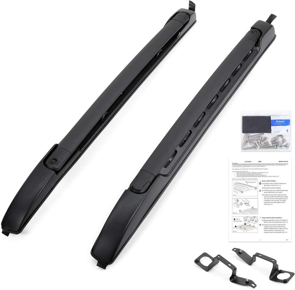 For 20052019 Toyota Double Cab Top Roof Rack Cross Side Rails