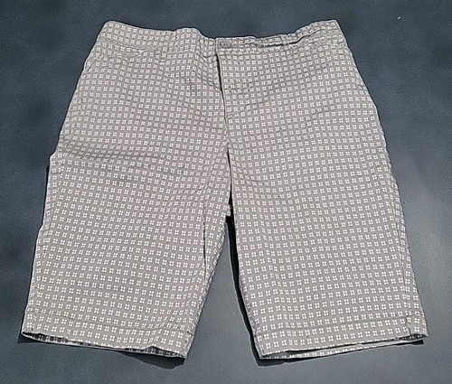 Gloria Vanderbilt Shorts Womens Size 8 Gray Khaki Unlimited Anita Preppy Coastal - 第 1/10 張圖片