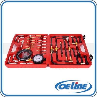 #ad Pro Fuel Injection Pressure Tester Kit Gauge 0 140 PSI Gauge Dual Dial $65.99