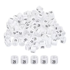 100Pcs Clothes Hanger Marker Colored Hanger Sizer Number 29 White