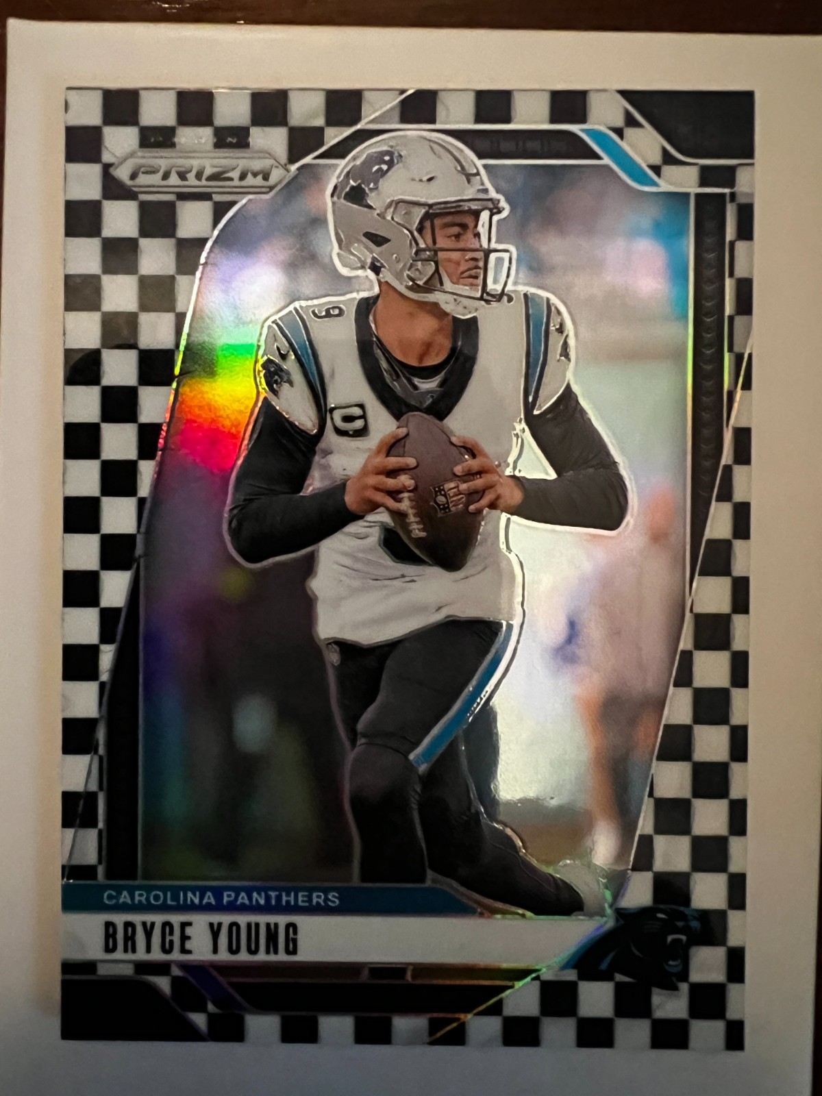 2024 Panini Prizm - Bryce Young #37 Black & White Checker Prizm SSP