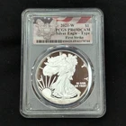 2021 W American Silver Eagle Type 1  PCGS PR69 DCAM First Strike, Flag Label!