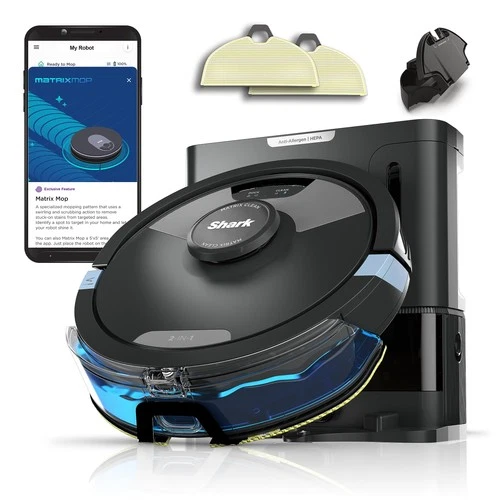 Shark Matrix Plus 2in1 Robot Vacuum & Mop with Sonic Mopping, Matrix Clean, H...