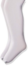 Girls Smooth Microfiber Tights 2 Pair Pack School Uniform Dance Ballet