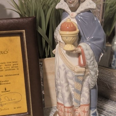 LLADRÓ Rey de Copas King Porcelain Figurine Limited Edition Signed Hand Painted