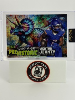 Ashton Jeanty 2024 Wild Card Prehistoric SILVER MOJO P-RC /10 - RAIDERS